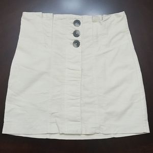 Free People Skirt Miniskirt Size 8 Color Cream New